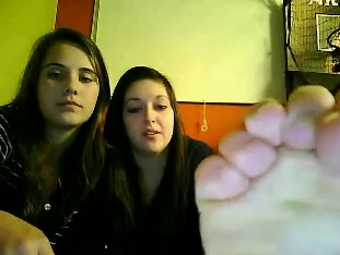 Webcam girls are ready to give you footjob