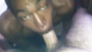 Black Bitch Swallows White Thug Cum