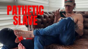 MASTER MIKE IGNORES HIS FOOT SLAVE