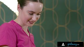 GIRLSWAY - Masseuse Hazel Moore's Amazing Chemistry With Big Naturals Client Leads To Passionate Sex