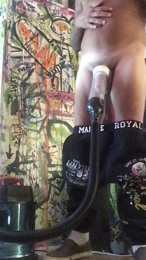 nice lng sucking big cock with a vacuum