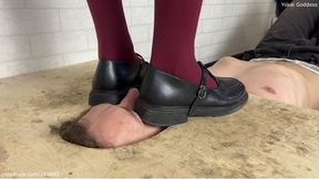 Rest My feet on slave's face and trample it