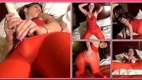 Constance Red Tights Hitachi Masturbation WMV 1280x720