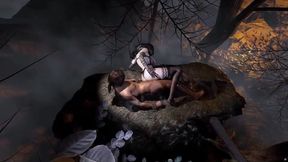 Digital Goddess of Fantasy Flame - 3D Animation Hentai