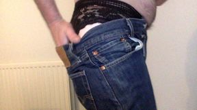 Me in my new jeans and old lingerie xxx