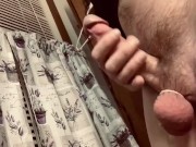 Huge cumshot with constricted nuts!