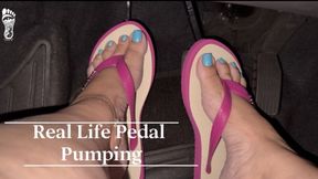 Juliette_RJ Real life Pedal Pumping in Flip Flops including cum countdown - FOR MOBILE DEVICES USERS - PEDAL PUMPING - SPANKING - BBW LEGS - REVVIG - CUM COUNTDOWN - FOOT FETISH - ARCHED FEET - DRIVING - FLIP FLOPS
