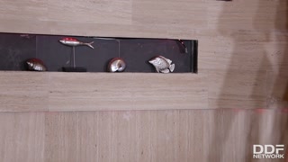 Subby Daniella Margot unchained for strap-on action with domina Kitana Lure