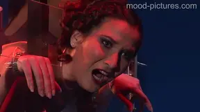 Submissive Brunette Takes Punishment from Dominating Mistress's Whip