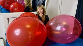 Evil-Lyn sit2pop a red Masters of Balloons 24inch