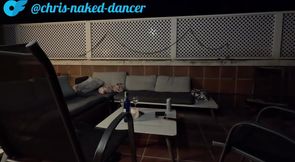 Fucking 6 people on the terrace while my female fan's neighbors listened to us!