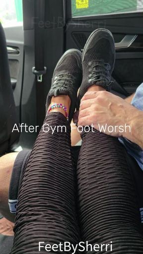 After Gym Car Foot Worship