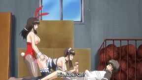 Fault!! 3 - Tennis Camp Turns Into An Hentai Threesome Public Fuck In The Basketball Gym