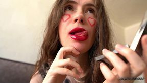 cute camgirl intense wet sneezes pov in your face