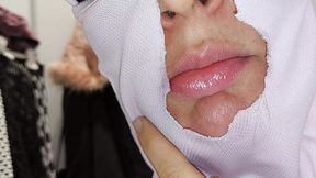 Hairy Brunette MILF blows hubby at fitting room