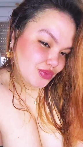 Unfaithful Wife Does a Striptease and Masturbates on Video Call with Her Neighbor