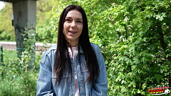 GERMAN SCOUT - Fit Slim Teen Viks Angel Pick Up for Hard Casting Fuck in Germany