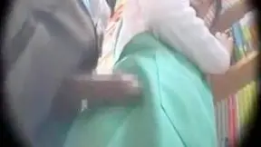 Seductive Librarian Takes It Hard In The Bookshelf Room