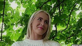 Aisha Blonde Hottie Fucks Outdoors