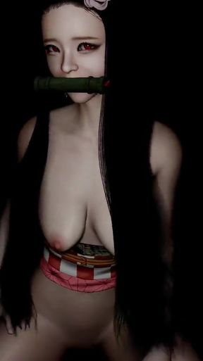 VAM POV - Nezuko Cosplay Dance 1   Clip 1