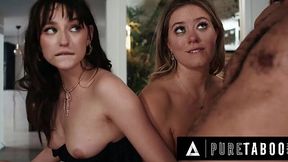 Lana Smalls, River Lynn, and Ravyn Alexa in hot stepfamily orgy