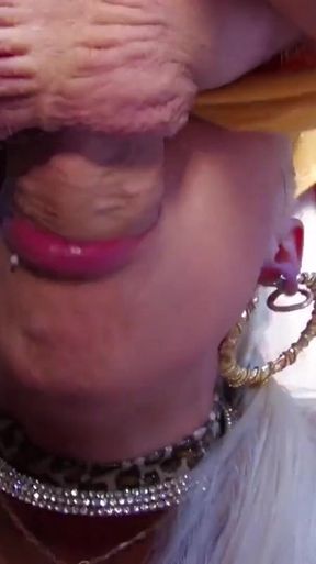 Melody Star Blonde with natural tits does anal sex and deep blowjobs