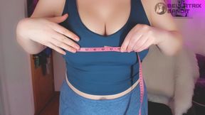 New Muscle Step-Mommys Training 1st Body Tour Measuring Part One