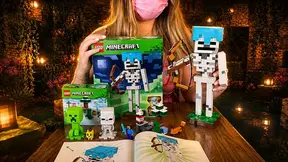 Building a cozy Minecraft Skeleton figure that SHOOTS a BOW!