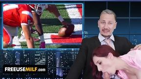 ChannelSkeet Exclusive: Male News Anchor's Wild Encounter with Redhead Colleague & Young Activist!