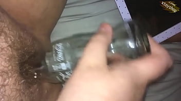 Hot Pussy Play With Glass Bottle