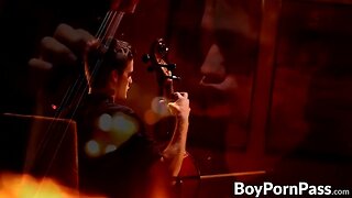 Two good looking vamps enjoy passionate blowjobs and drilling