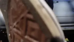 Traffic stop making a suspect lick My converse