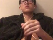 nerdy boy with big cock