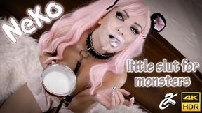 Neko little slut for monsters