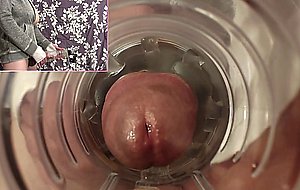 Jade fucks her fleshlight inside and out