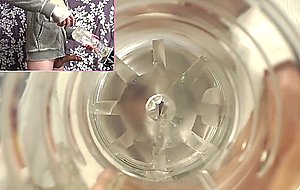 Jade fucks her fleshlight inside and out