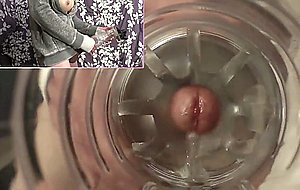 Jade fucks her fleshlight inside and out