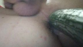 Huge Cucumber fuck my asd