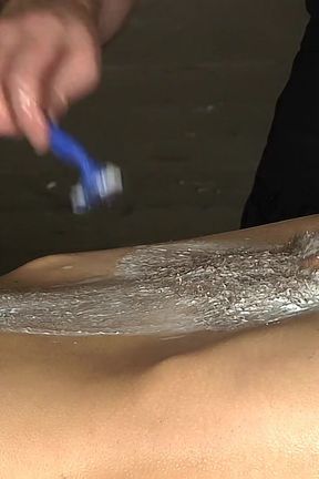 Brez Gets Shaved &amp; Stroked