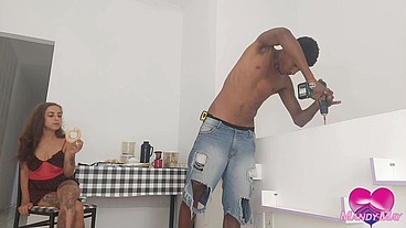 BBC HANDYMAN FUCKS HER MILF ASSHOLE - 0% pussy