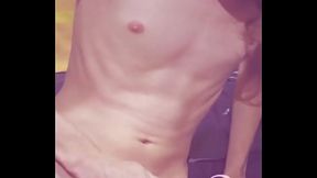 Inflating my Bladder with an Air Pump and Fisting my Ass!