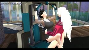 Videl Seduces Madara During Training for Naughty Exercises & Intense Anime Sex Session