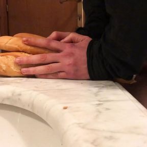 Baguettes masturbation