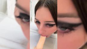 I Train Myself Making Deephroats with All My Dildos