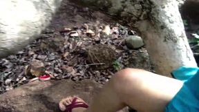 Stranger Catches Step Mom in the Forest and Fulfills His Desire in Doggy Style