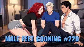 Male Feet Gooning #22D: Sole Surrender Protocol (Animated, Music, Text)