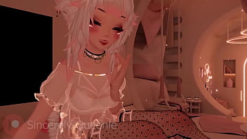 Neko Girlfriend makes you sleepy at a rainy night - Lewd - Kissing - Meow - Purring ASMR ROLEPLAY