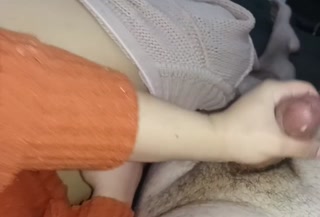 The naughtiest kiss in porn, she makes him cum moaning in the handjob kissing mouth🫦👅💦🤤🍆🥛😋🤤