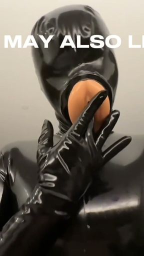 Full Latex Cat Mistress Teases, Gives JOI and Reveals Her Naughty Side   Clip 1