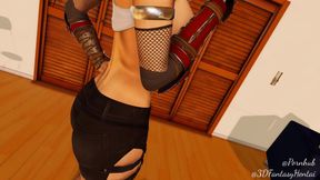 4K! Ff7 Tifa: Body Check Foreplay